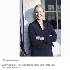 Danielle Rollins Julia Long Sleeve SilkTop NWT CURRENTLY IN STORE